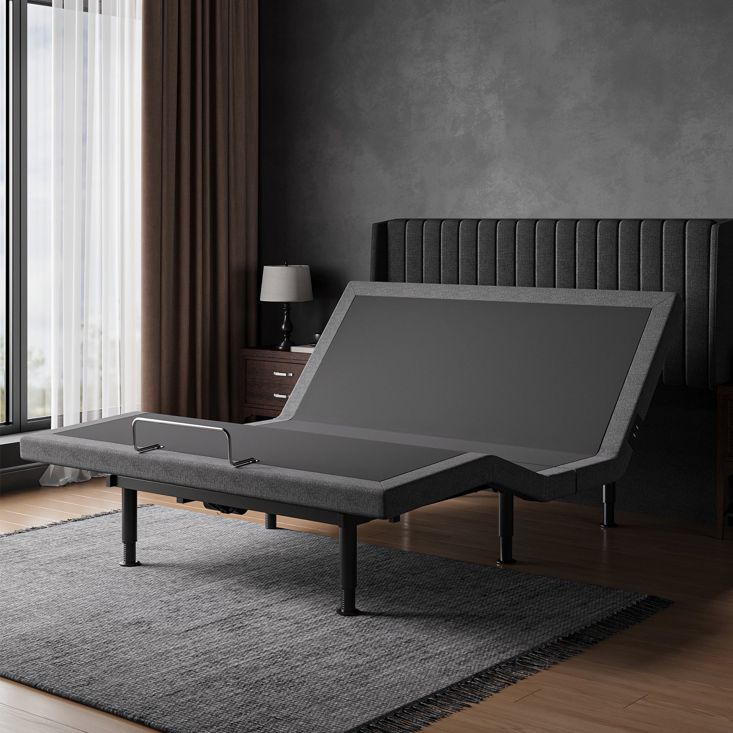 Adjustable Bed Frame Queen Size with APP Control -Wireless Remote Electric Power Bed Foundation I Zero Gravty Height Adjustable Legs 900lbs Capacity